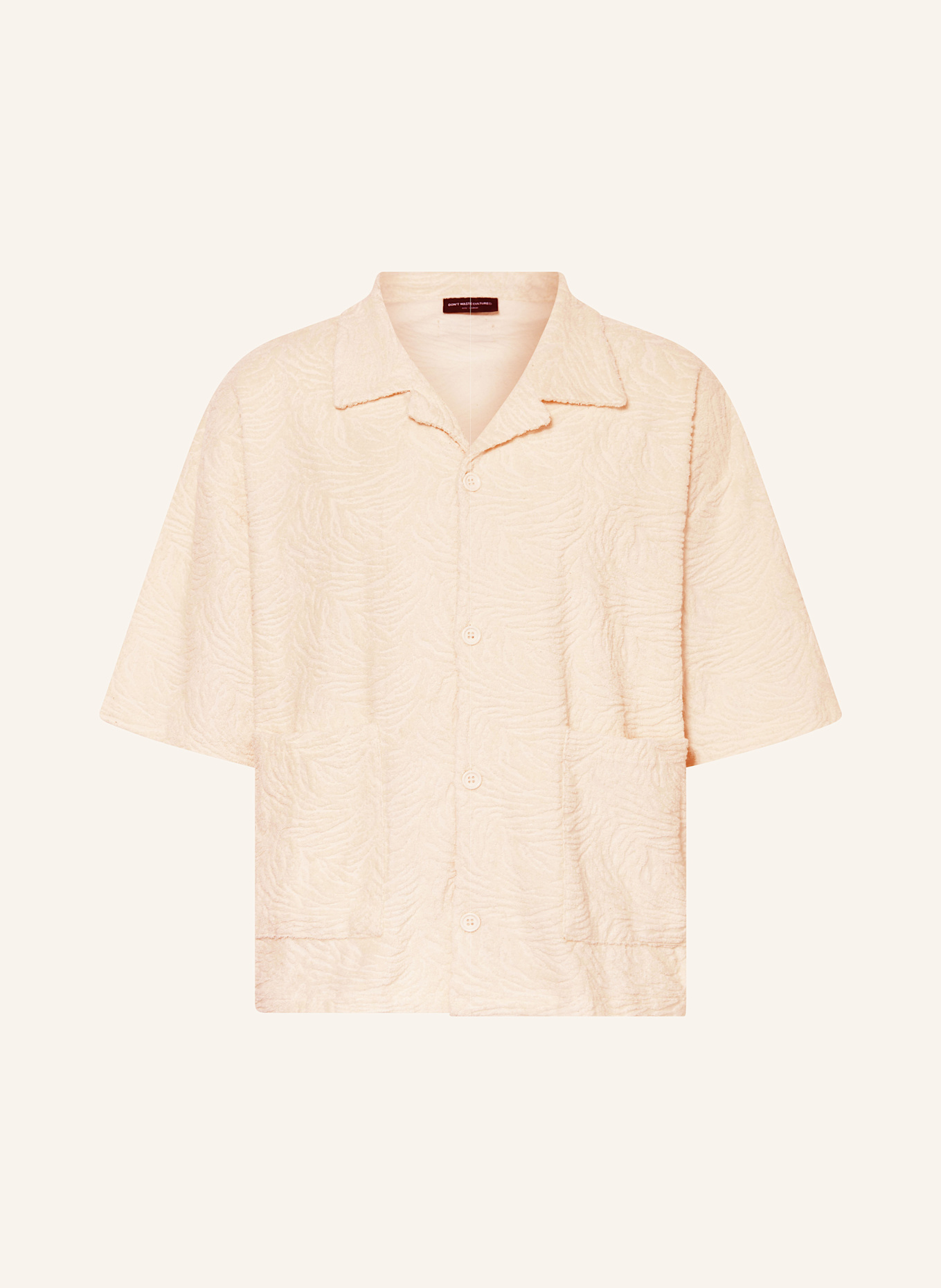 

Рубашка для отдыха из махровой ткани Tyvian Comfort Fit Don'T Waste Culture, бежевый