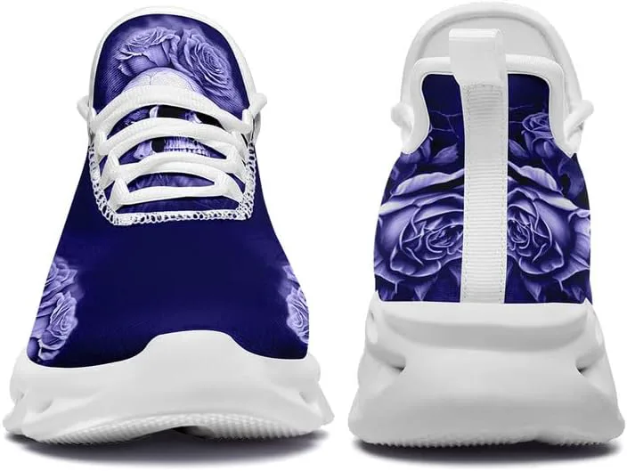 

Модные кроссовки с черепом для мужчин и женщин, с дерзкой элегантностью, готические легкие кроссовки из сетки EVA для ходьбы, тенниса и спорта AWSOLE, белый