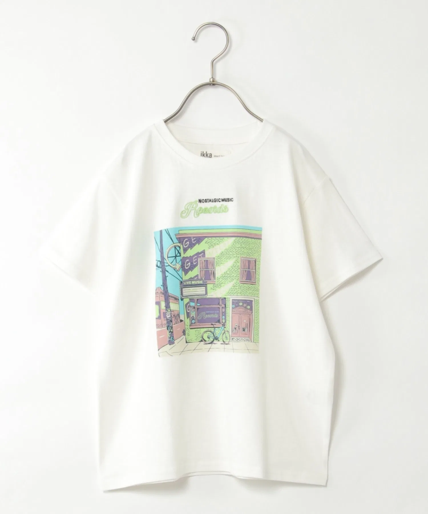 Детская футболка с винтажным принтом ikka Off-White