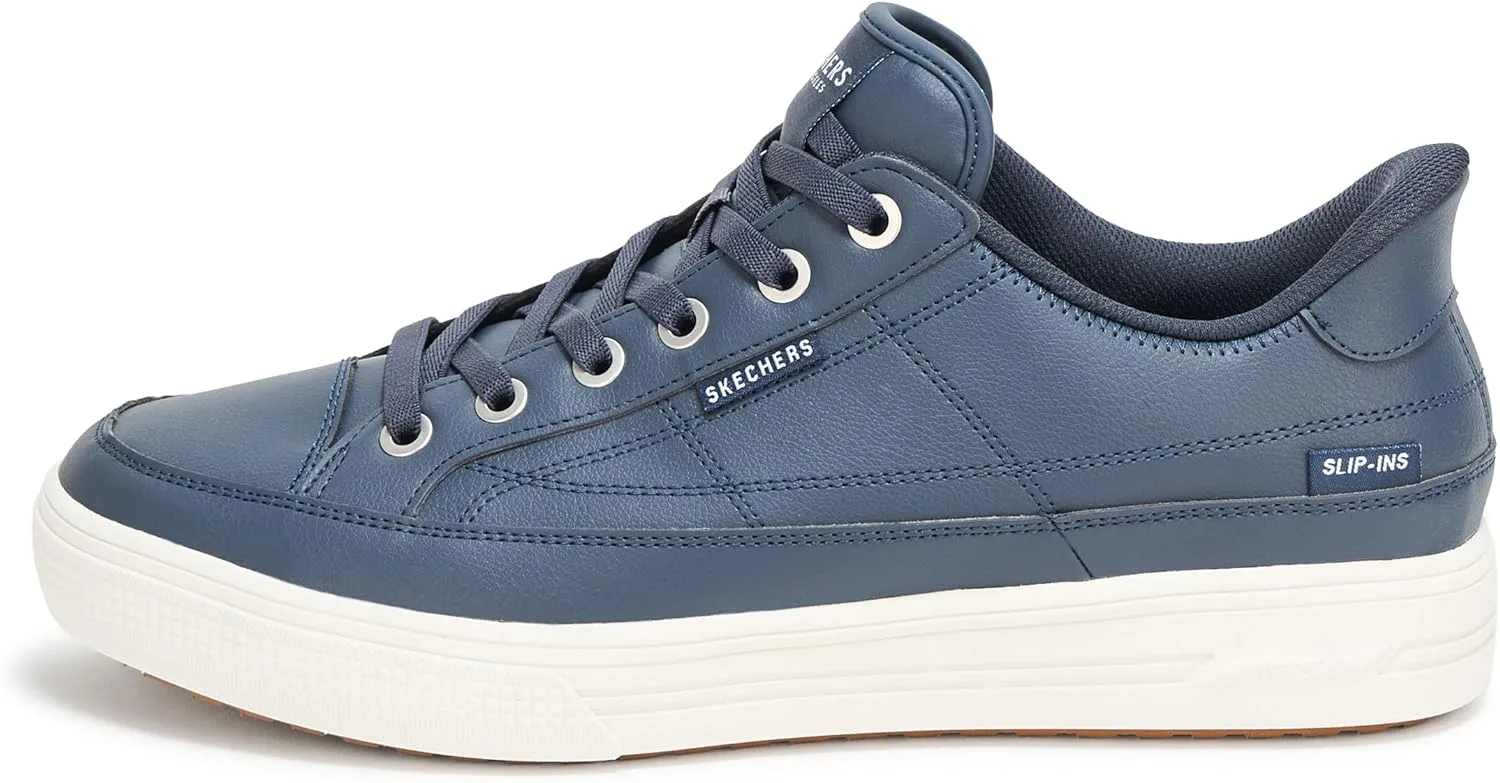 Мужские слипоны Skechers Arch Fit Arcade - Catch Ya There Hands Free, темно-синий — фото 2