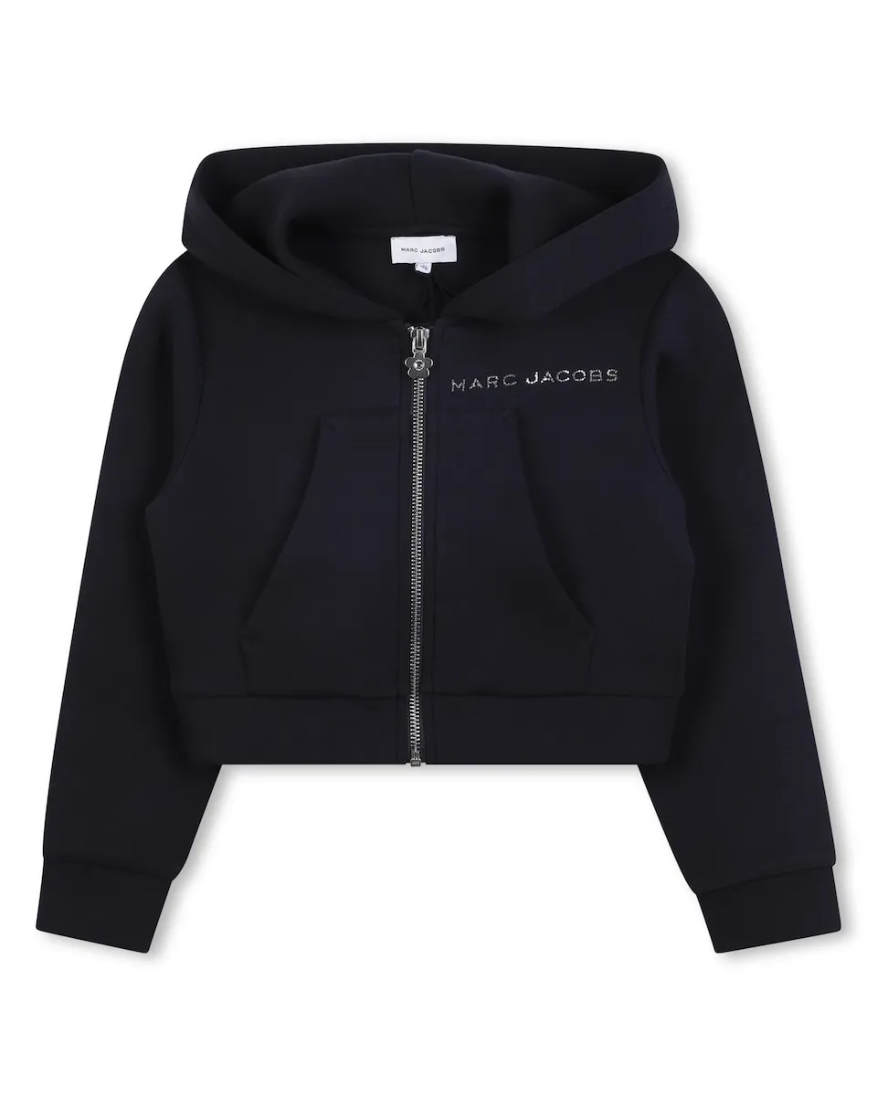 

Толстовка для девочки-младенца синего цвета с длинными рукавами Marc Jacobs