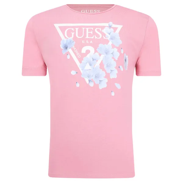 

Футболка стандартного кроя Guess, розовый