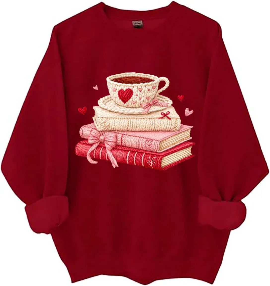 

Толстовка с принтом "Книги и кофе" LNDOCAI