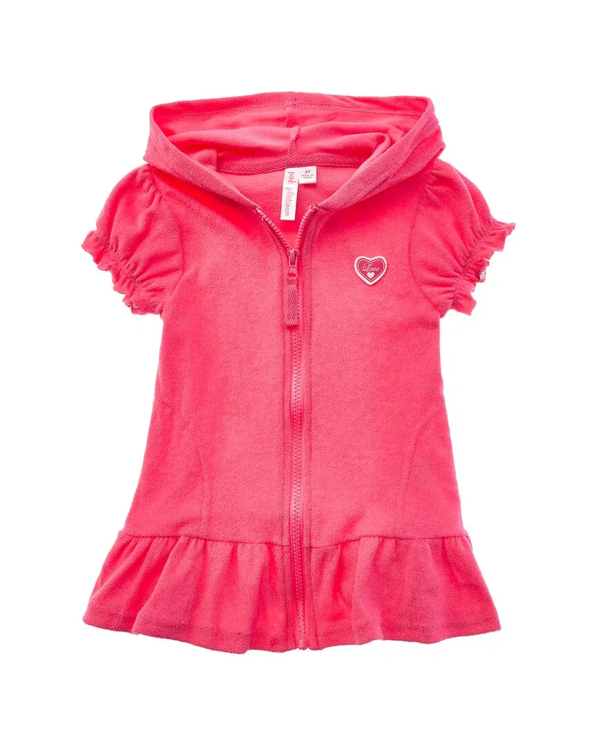 Pink Platinum Hooded Terry Coverup