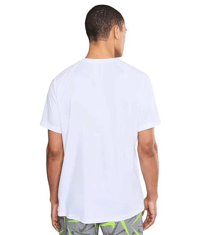 Плавательная футболка Nike Swim Essential Short Sleeve Hydroguard, White — фото 4
