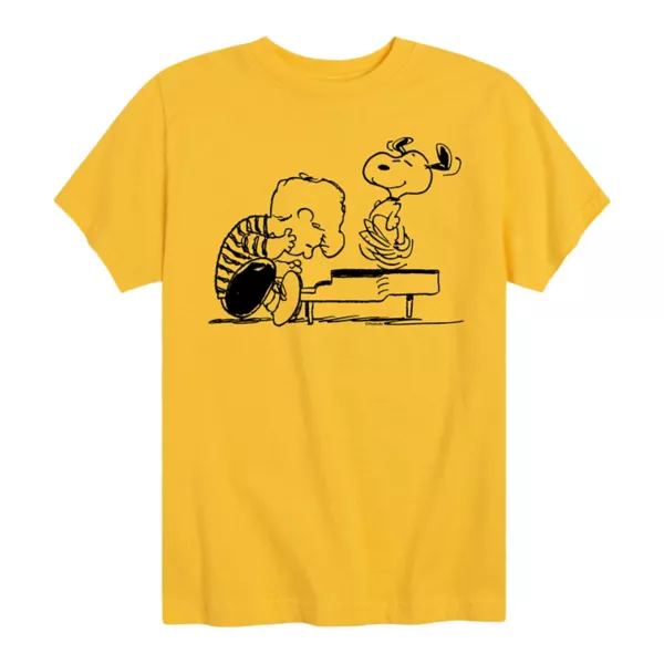 

Футболка с принтом «Peaths Schroeder & Snoopy» для мальчиков 8-20 лет Licensed Character, желтый