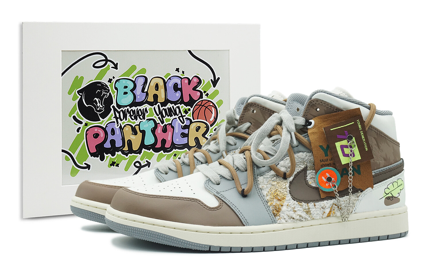 

Jordan Air Jordan 1 винтажные баскетбольные кроссовки мужские, Light Brown