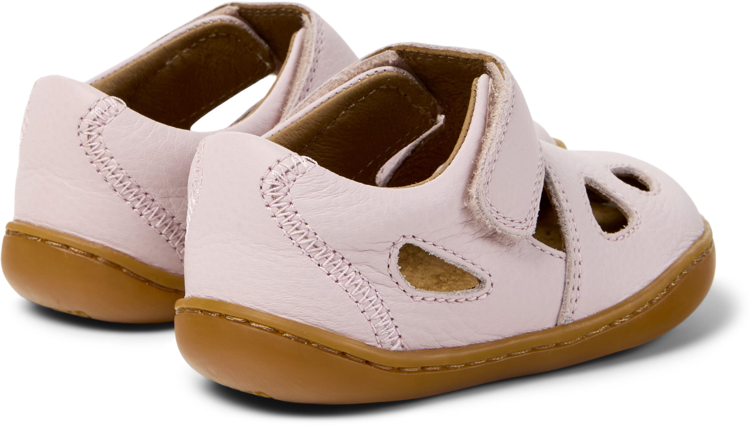 CAMPER First-Step Shoes 'Peu Cami' в пастельно-розовом цвете — фото 4