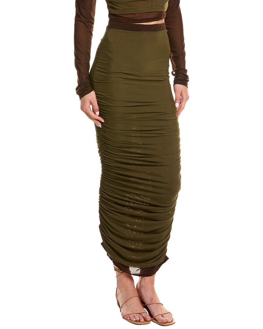 

Редкая Лондонская миди-юбка из сетки Rare London, коричневый