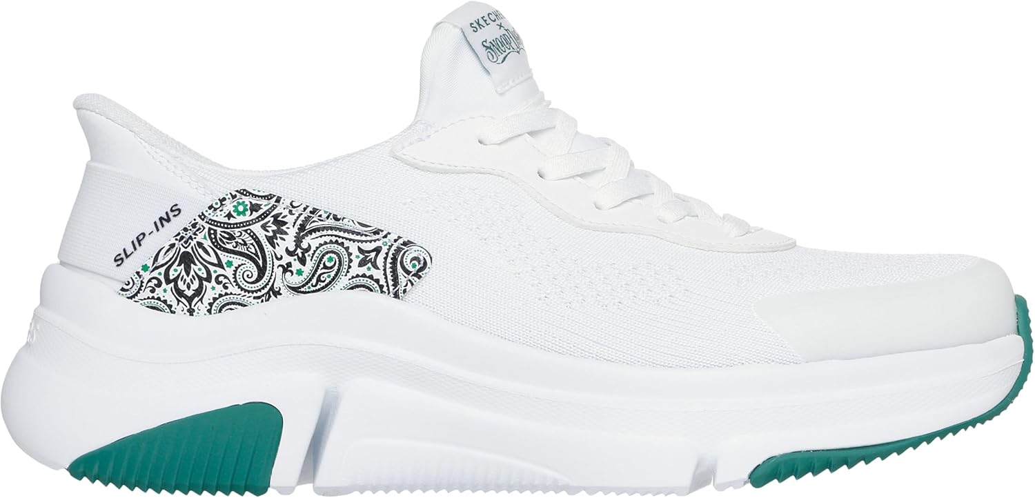 Мужские слипоны Skechers Snoop Sparrow Flex - Soarin' Hands Free, Wht — фото 4