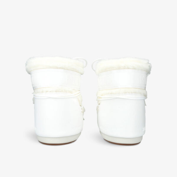 Зимние ботинки Moon Boot из искусственного меха и кожи, белый — фото 4