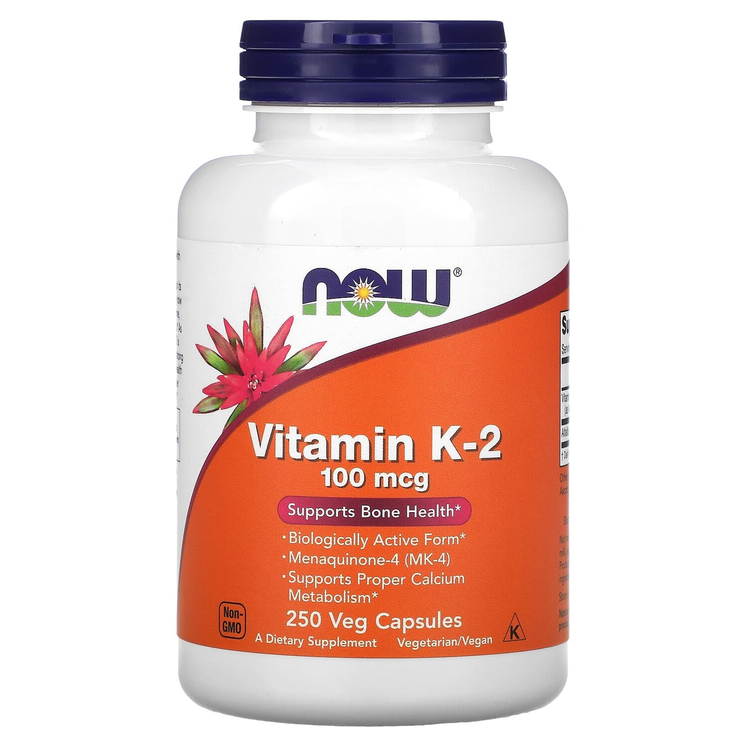 

Now Foods Витамин K2 100 мкг 250 вегетарианских капсул