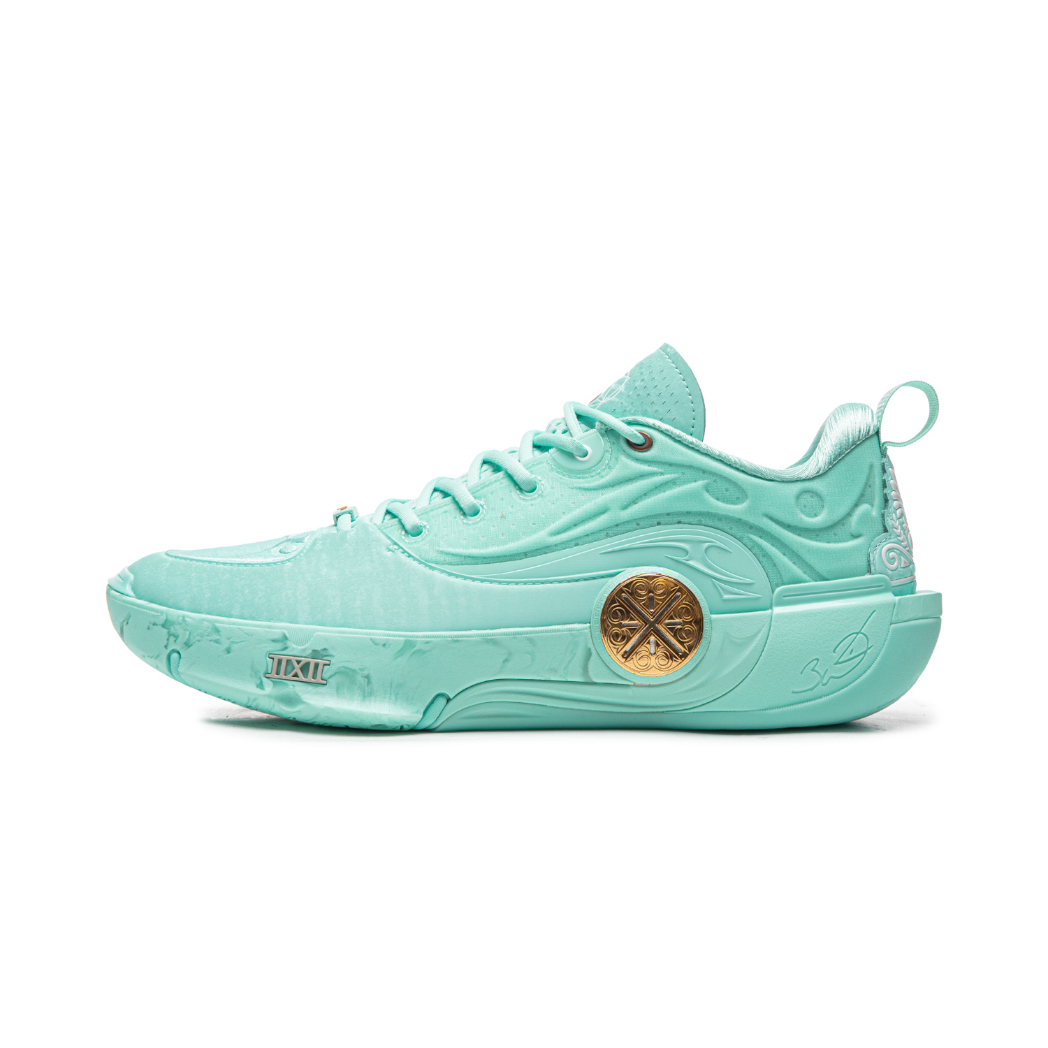 

Мужские низкие баскетбольные кроссовки LiNing WOW12 с амортизацией, противоскользящим и износостойким покрытием, воздухопроницаемостью и хорошим отскоком., island синий