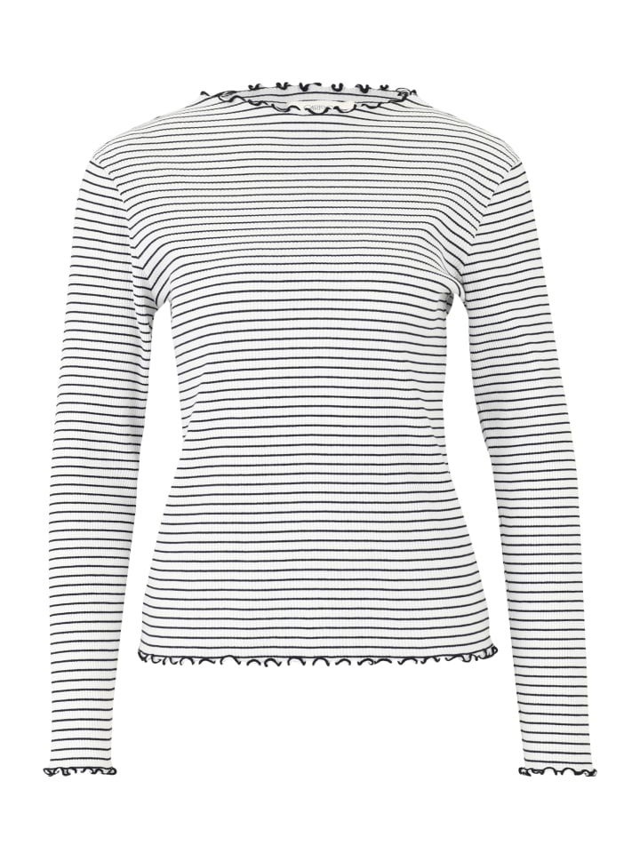 

Рубашка с длинными рукавами и воротником в белом/черном цвете CARTOON