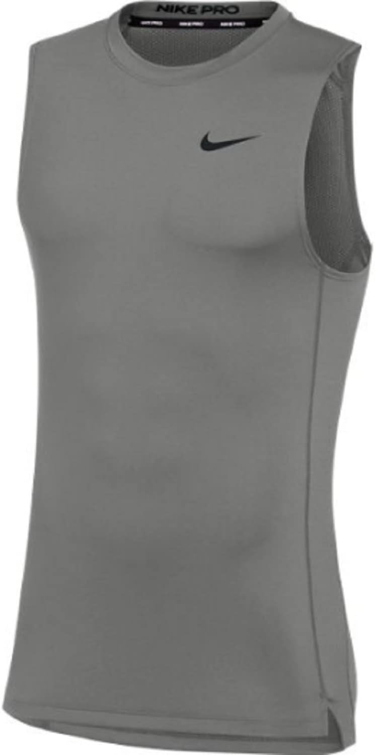 

Футболка Nike Mens Pro без рукавов для тренировок, Grey