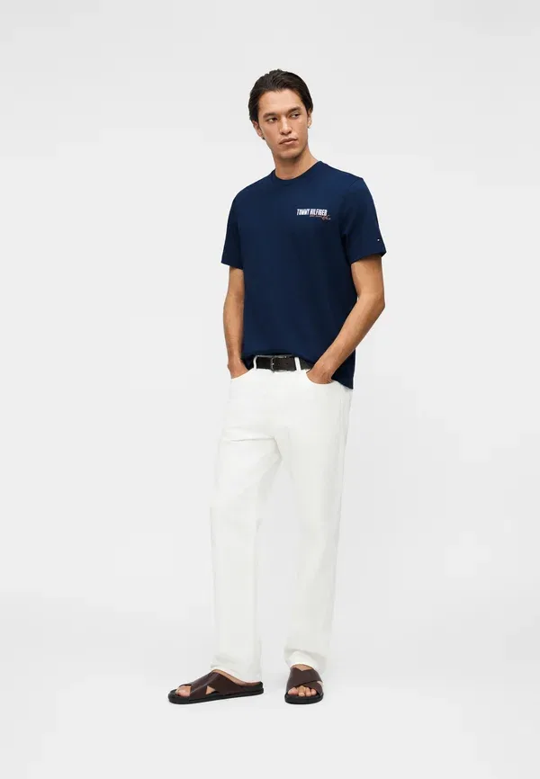 Футболка Tommy Hilfiger Summer Back Graphic Regular Tee Print, угольно-синий — фото 2