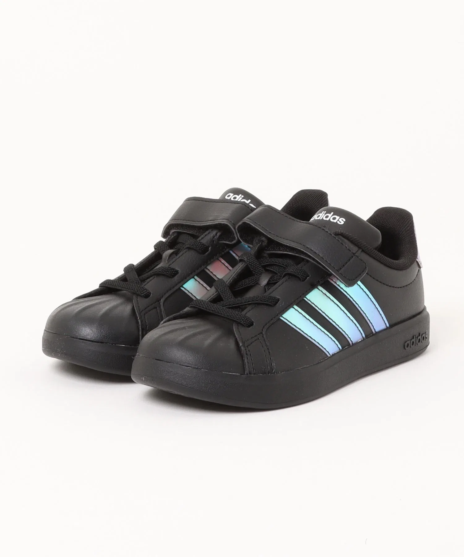 Детские кроссовки adidas STREETTALK EL C чёрные с белым