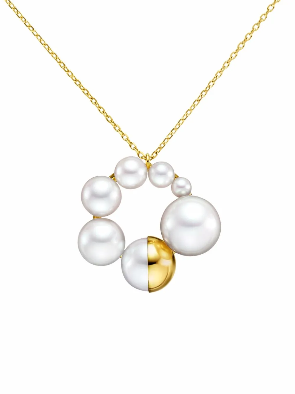 

Колье M/G TASAKI SHELL из желтого золота с жемчугом, золотой