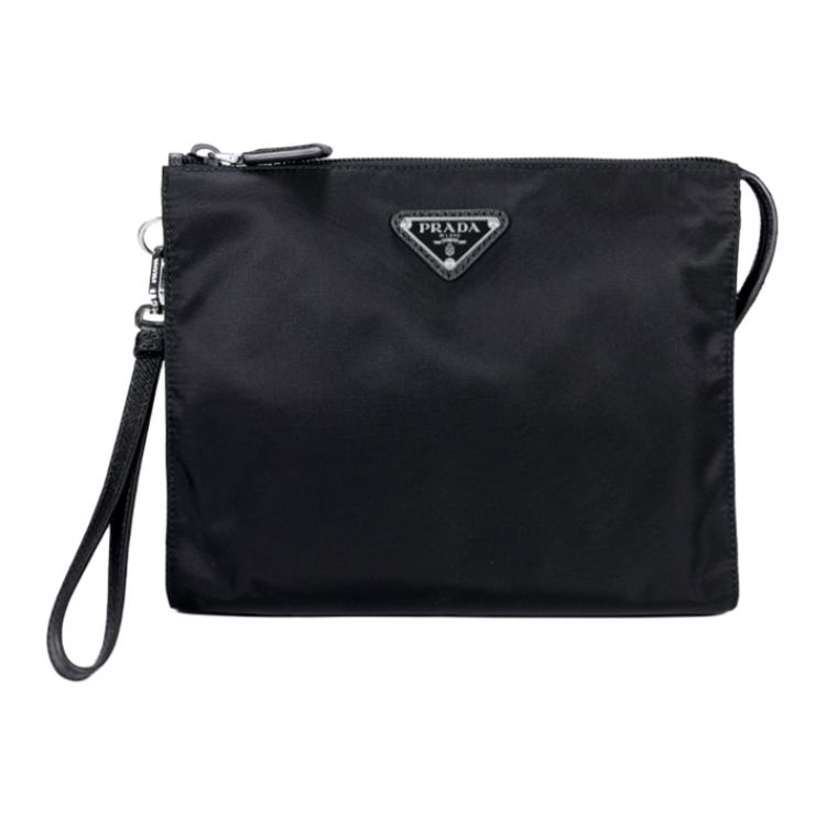 

PRADA Нейлоновая косметичка клатч мужская черная