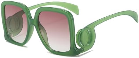 

Модные солнцезащитные очки с градиентным переходом цвета, увеличенного размера, для женщин, уникальная оправа, винтажный тренд, повседневный шик, уличная мода 2027 года MTZJH, C4