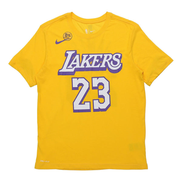 

Футболка Nike NBA City limited Jersey 19-20 Season Los Angeles Lakers LeBron James No. 23 Yellow, желтый