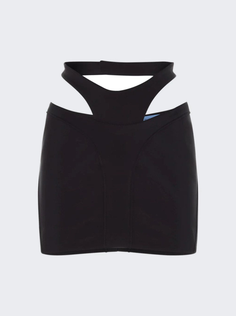 

Мини-юбка с клеевым швом Mugler, черный