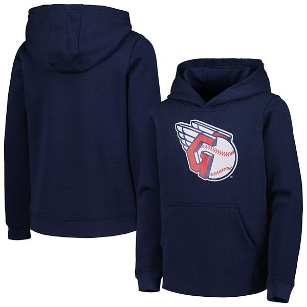 Толстовка с капюшоном Youth navy с основным логотипом Cleveland Guardians Outerstuff — фото 2