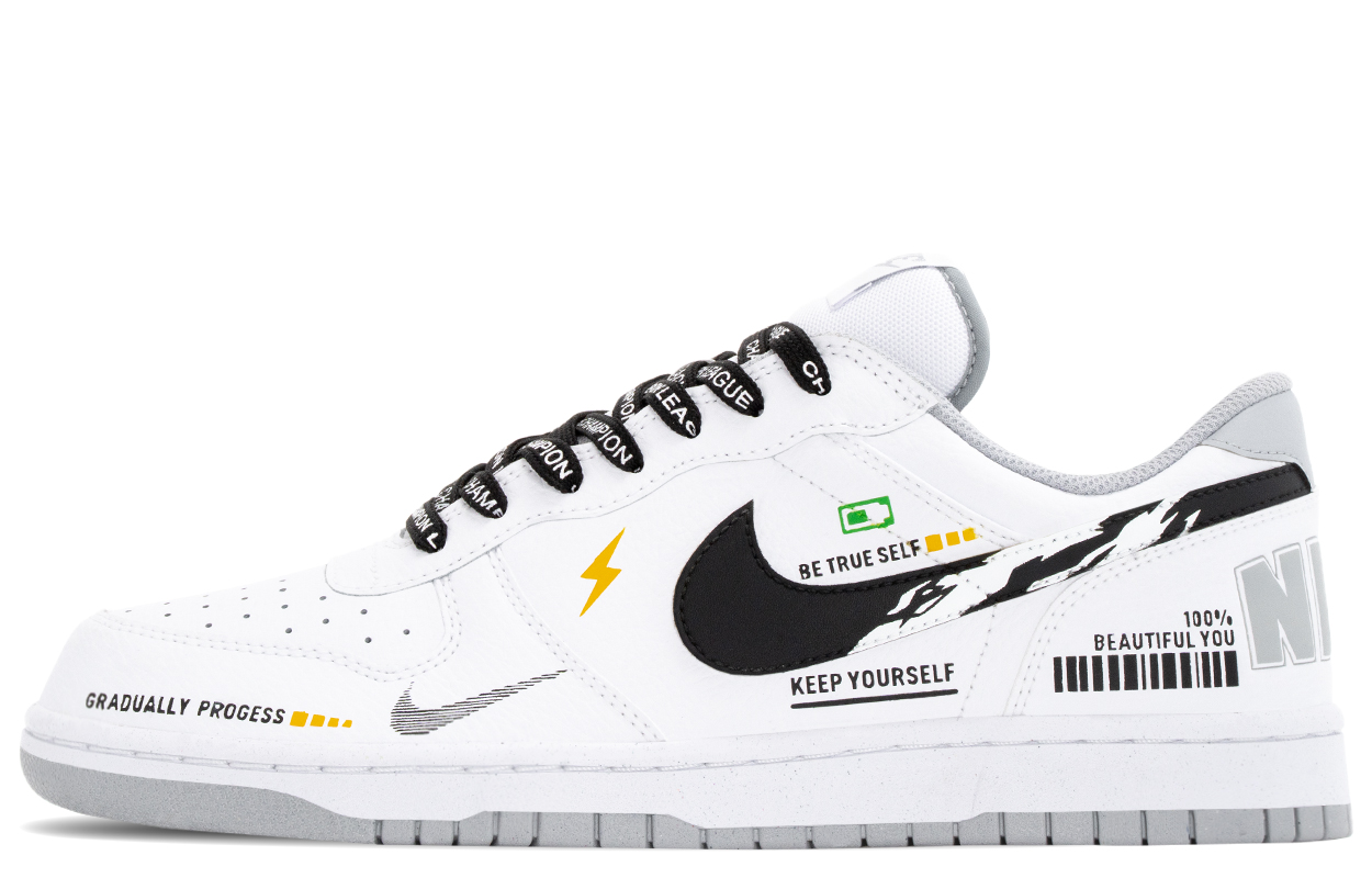 

Nike Кроссовки Big Cyberpunk абразивоустойчивые дышащие низкие для скейтбординга мужские черно-белые