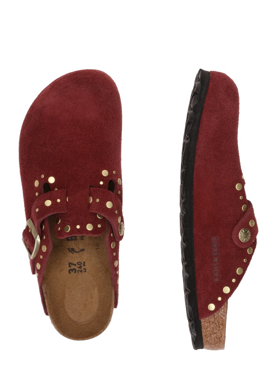 Сабо BIRKENSTOCK Boston Rivet, темно-красный — фото 2