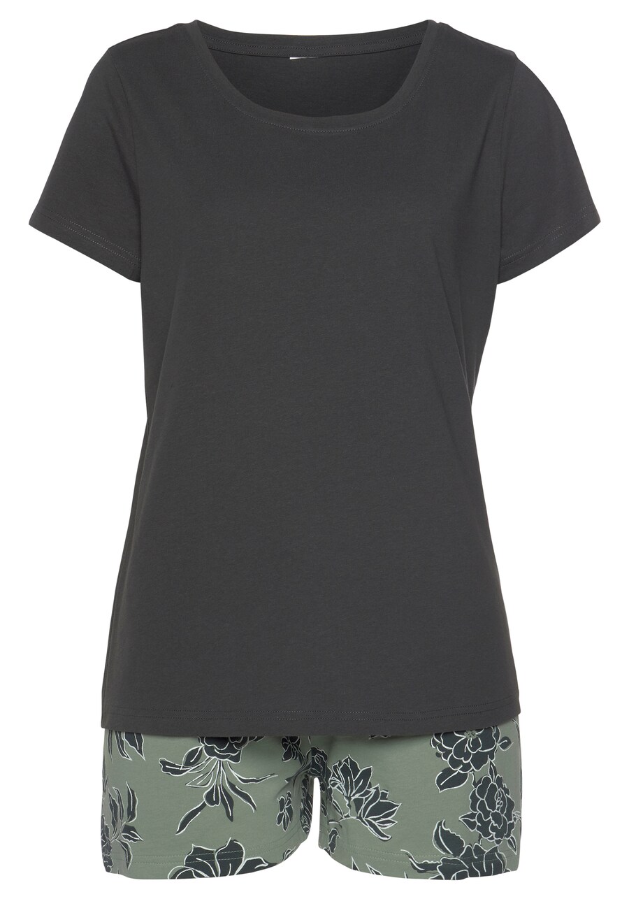 

Короткий пижамный комплект VIVANCE Dreams, Anthracite/Olive