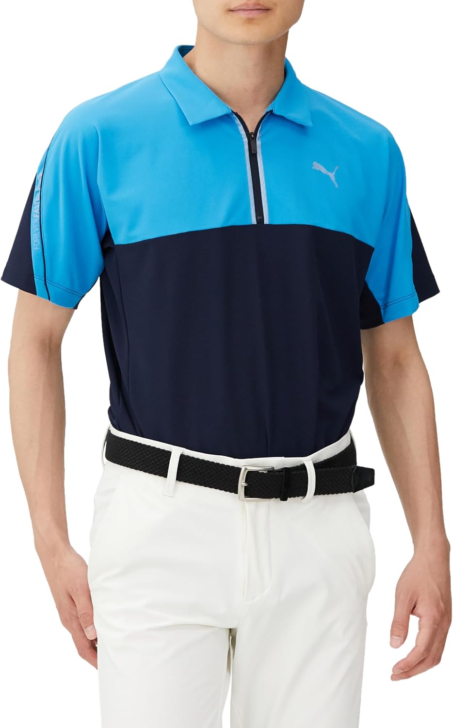 

Футболка для гольфа Puma Golf 627611 Golf PF Stretch CB Tech Cut 1/4 Zip Polo с коротким рукавом, мужская, бирюзовый
