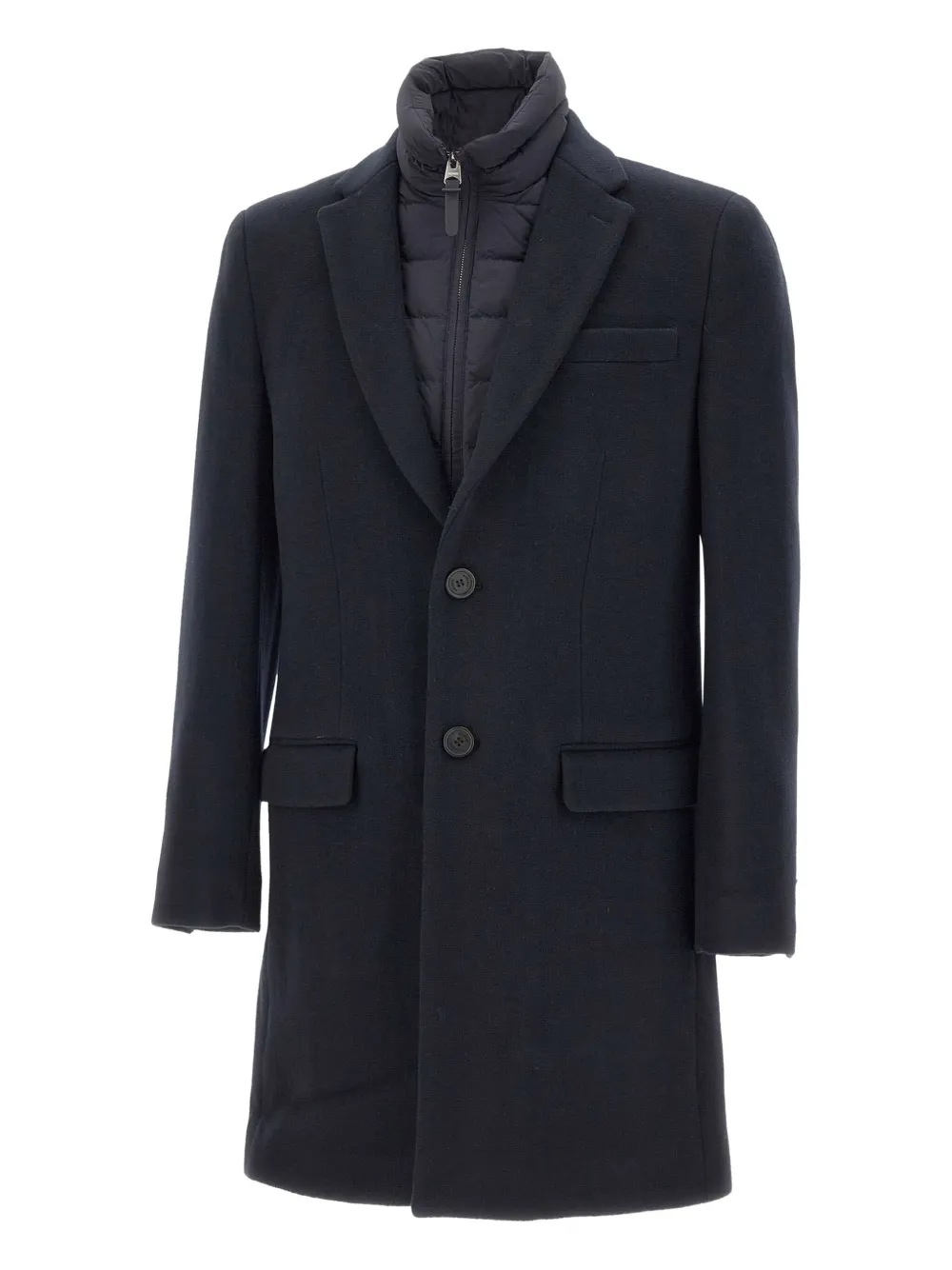 

Однобортное шерстяное пальто Mackage, синий