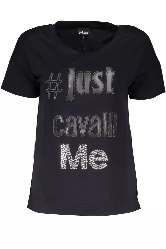 

Черный модальный женский топ Just Cavalli