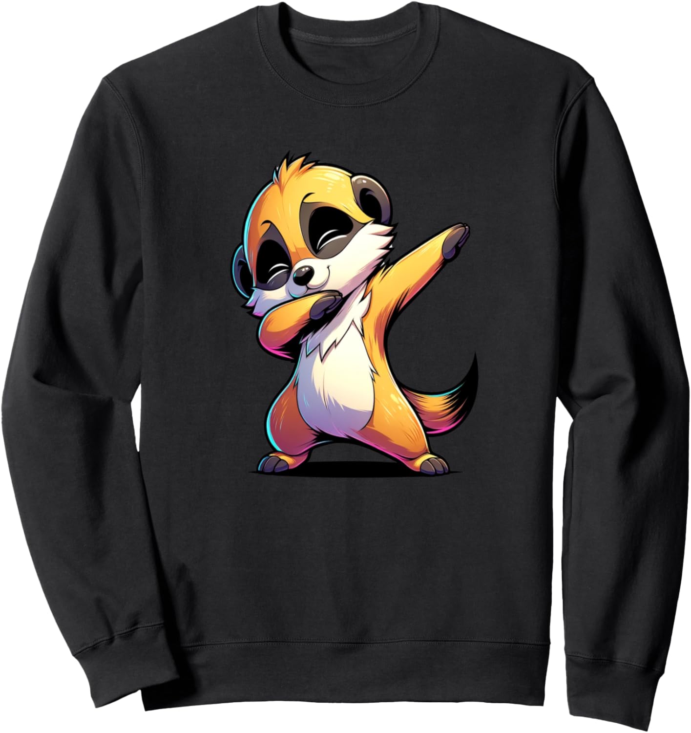 

Забавная толстовка с изображением танцующего суриката в дубляже Dustwear Design - Dubbing And Dabbing, черный