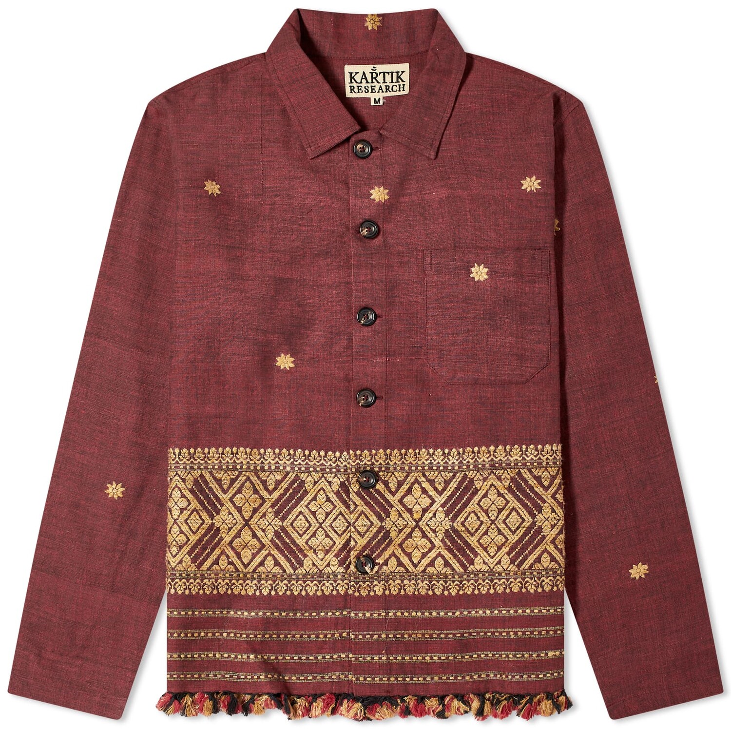 

Куртка Kartik Research Assamese Weave, цвет Raja Red & Gold