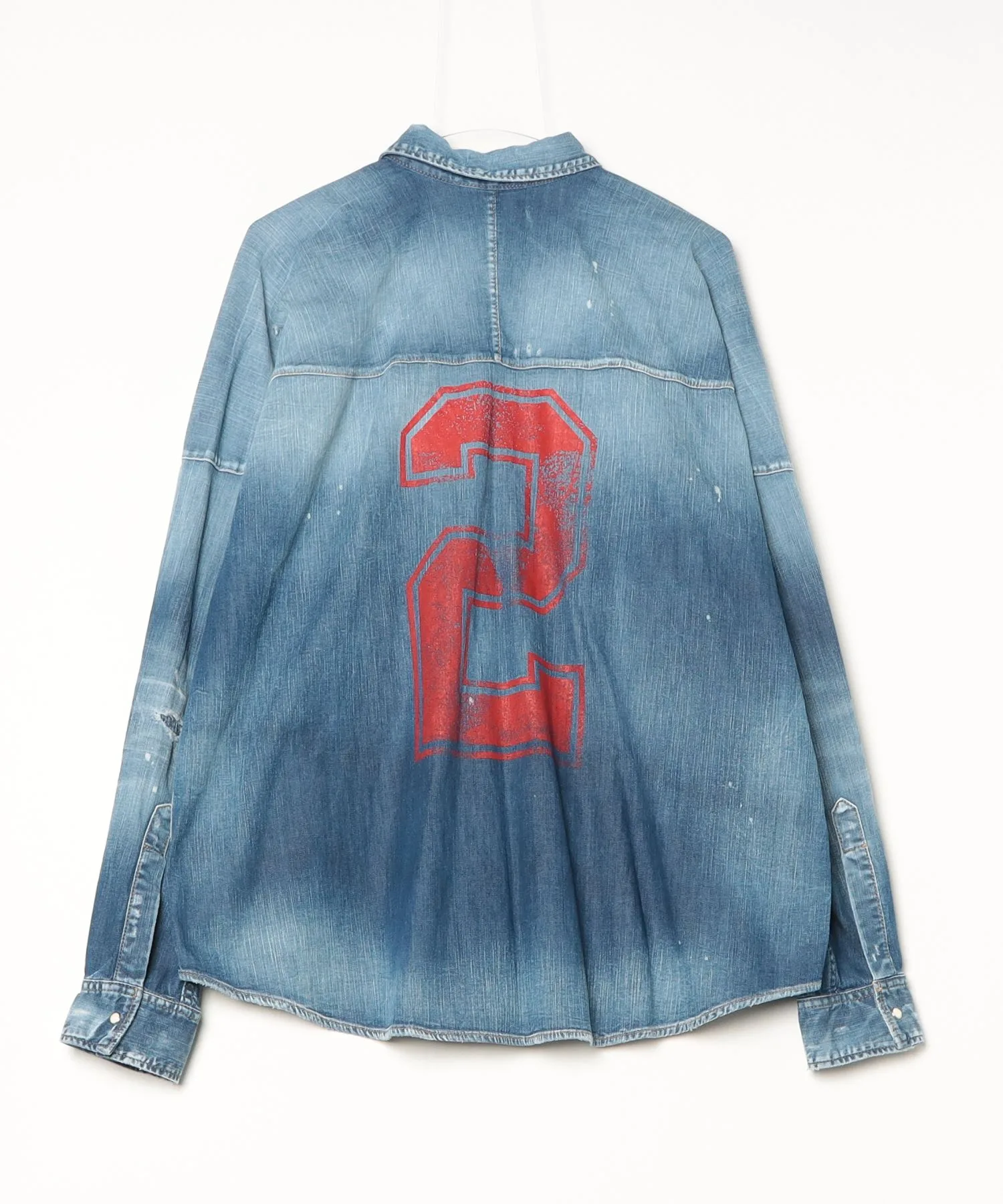 Рубашка RugbyShirt DSQUARED2 синяя — фото 2