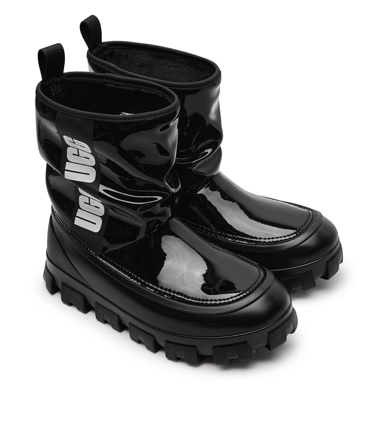 Ботинки зимние UGG Classic Brellah Mini, черный — фото 3