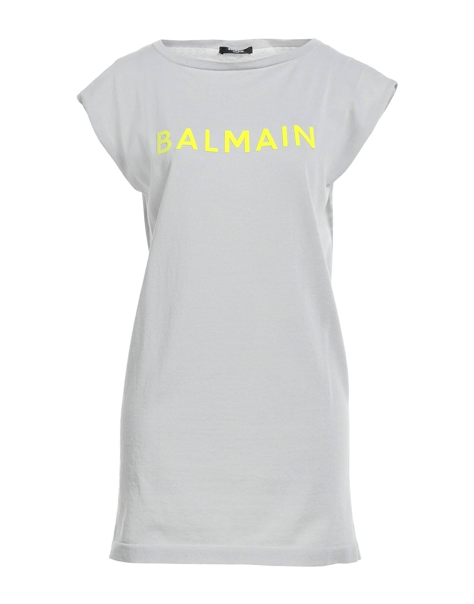 

Мини-платье Balmain, светло-серый
