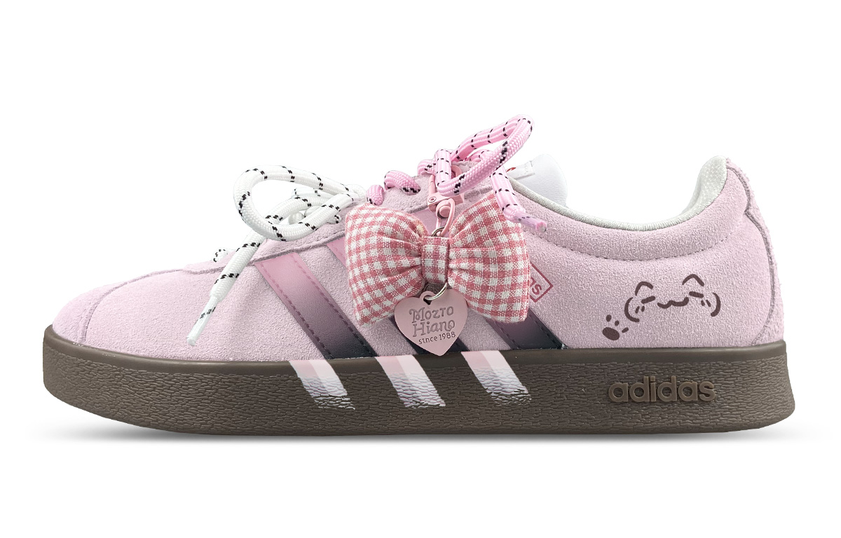 

Adidas ВЛ Корт 2.0 Амортизирующие износостойкие лоу-топ скейтборд обувь унисекс розовые, цвет Pink