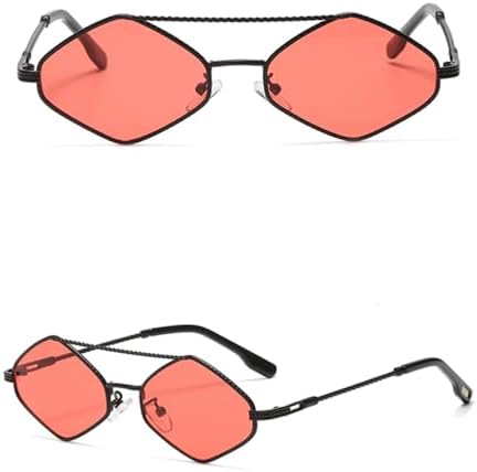 

Солнцезащитные очки в винтажном стиле 2027 года с заклепками для женщин, защита от ультрафиолета UV400, для мужчин, панк-стиль, черно-серые, один размер MTZJH, One Color