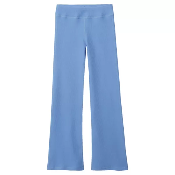 

Расклешенные ребристые леггинсы для девочек Lands' End, цвет sky blue