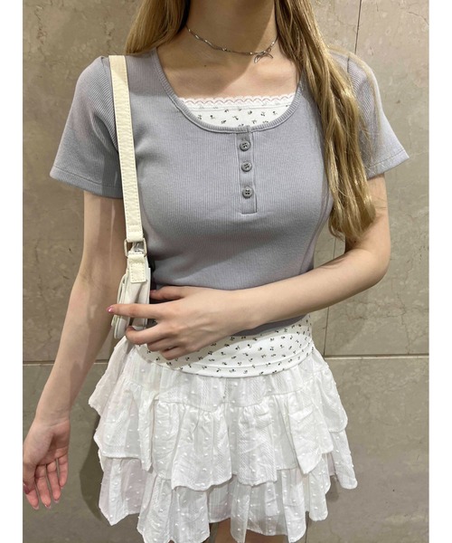 

Футболка многослойная, бренд PHILLY, серый