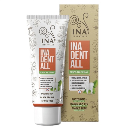 

Ina Dent - Полностью натуральная зубная паста без фтора 75 мл Ina Essentials