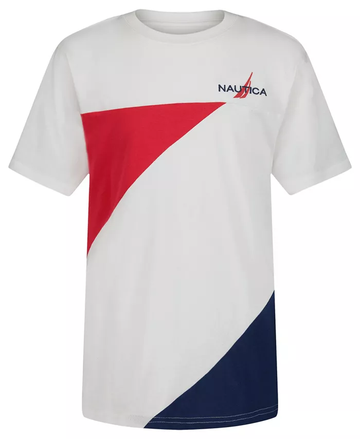 

Футболка с коротким рукавом Big Boys Pieced Nautica, мультиколор