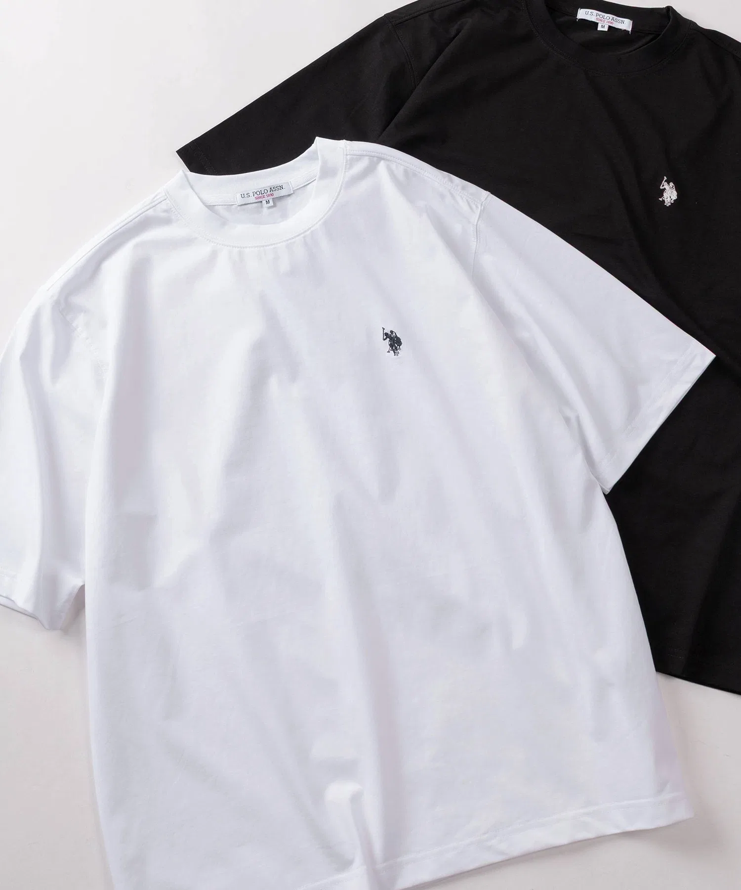 Унисекс футболка U.S. POLO ASSN. с логотипом, с коротким рукавом, белая