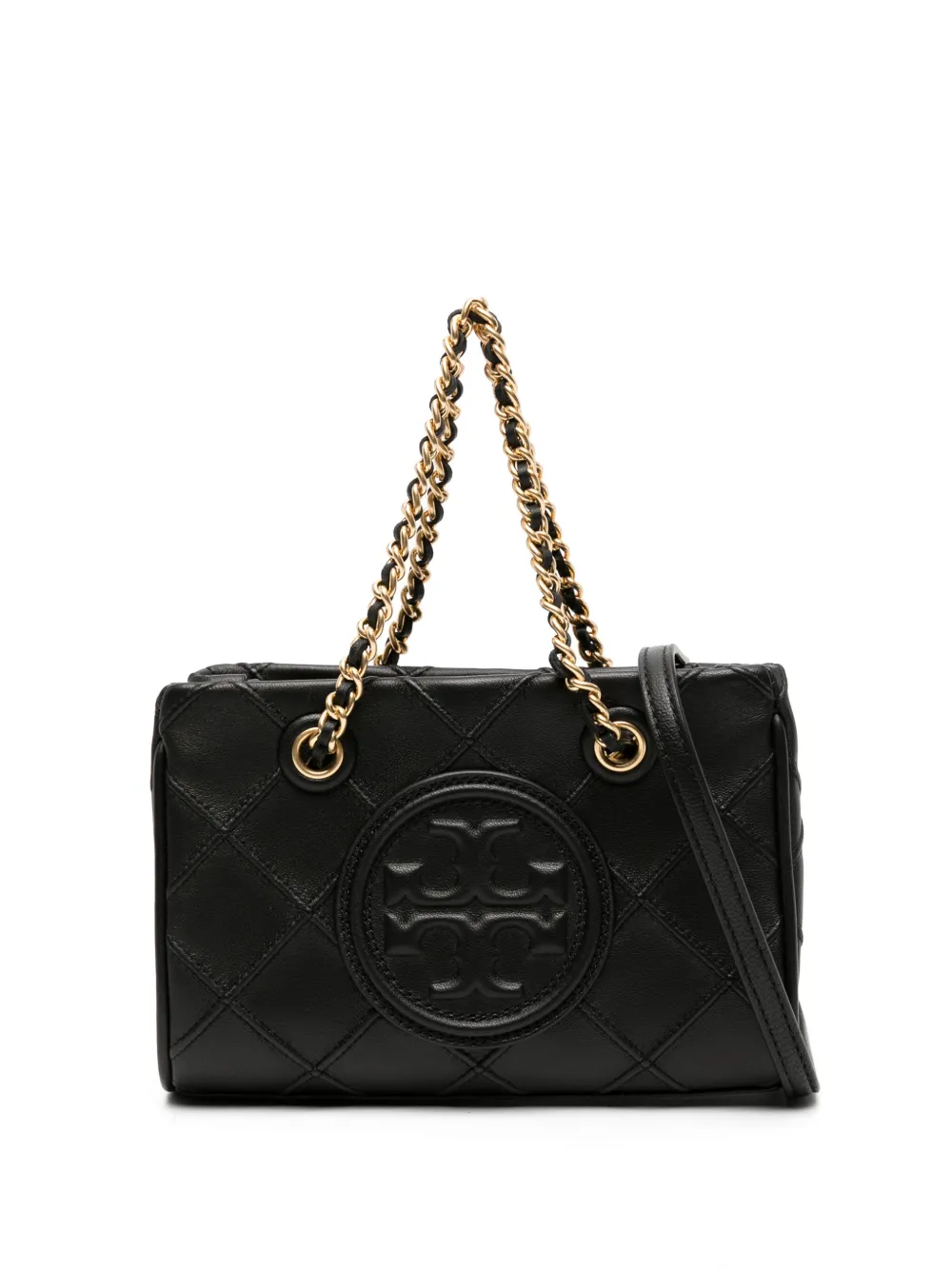 

Стеганая сумка-тоут Fleming Tory Burch, черный