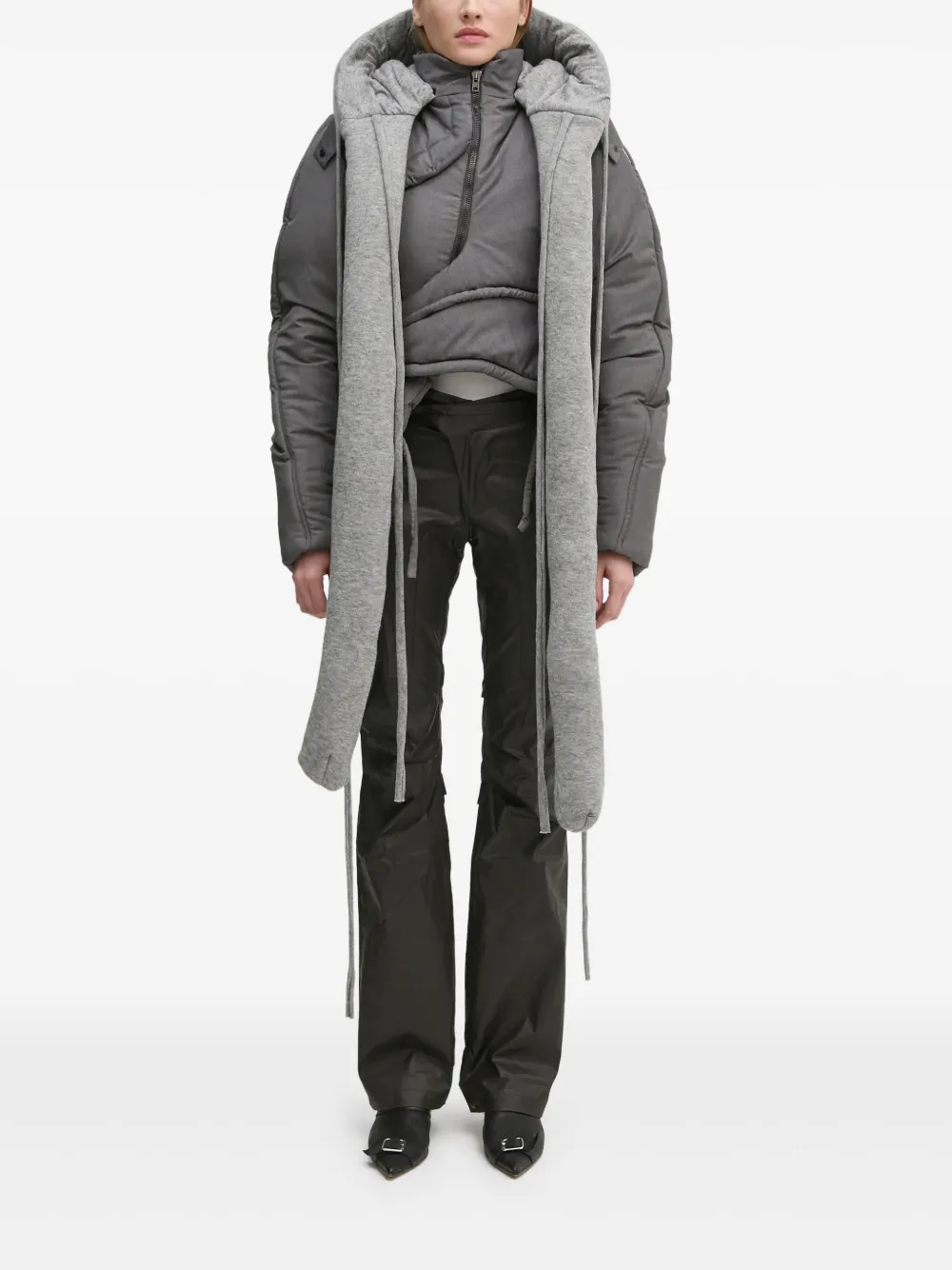 

Стеганая куртка с капюшоном Ottolinger, серый