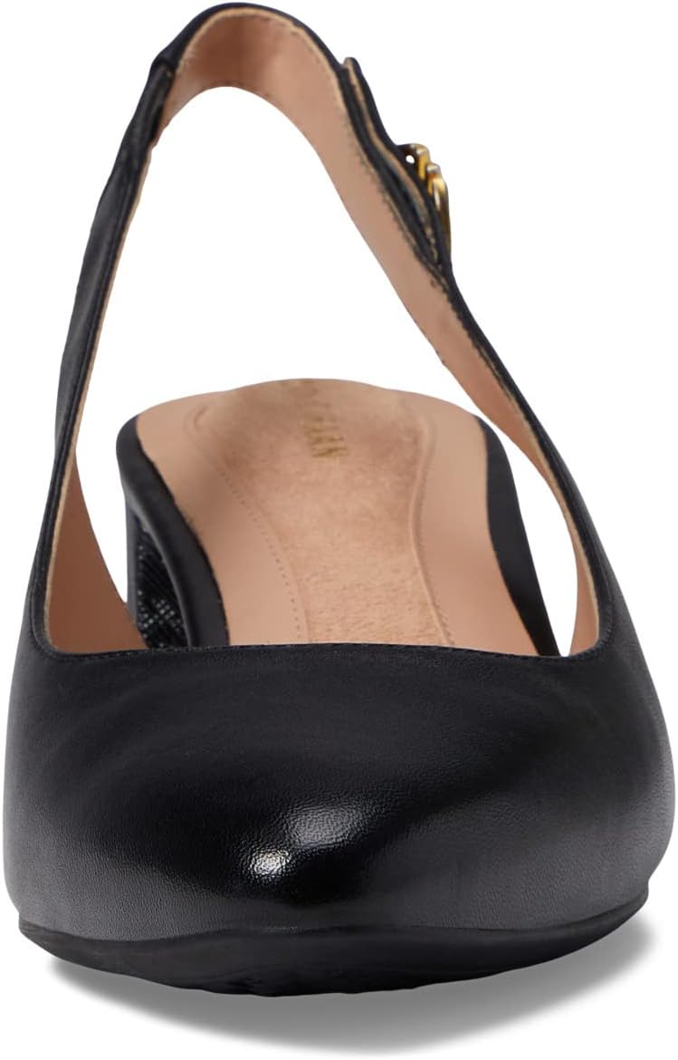 Туфли Cole Haan The Go-To Slingback Pump 45 mm, цвет Black Leather — фото 2