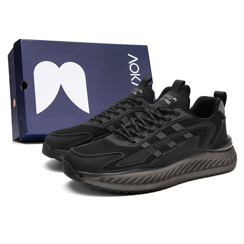 

Кроссовки AOKANG Running Shoes Men Low-Top, Черный, Кроссовки AOKANG Running Shoes Men Low-Top