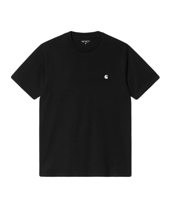 

Черная хлопковая футболка с вышитым логотипом. Carhartt Wip, черный